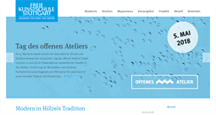 Desktop Screenshot of freie-kunstschule.de